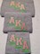AKA three-piece bathroom Set, Alpha Kappa Alpha embroidery design, pink and green, sorority, sisterhood product 2